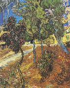 Trees in the garden of the Hospital Saint-Paul, Vincent Van Gogh